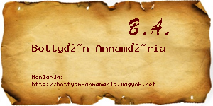 Bottyán Annamária névjegykártya