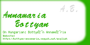 annamaria bottyan business card
